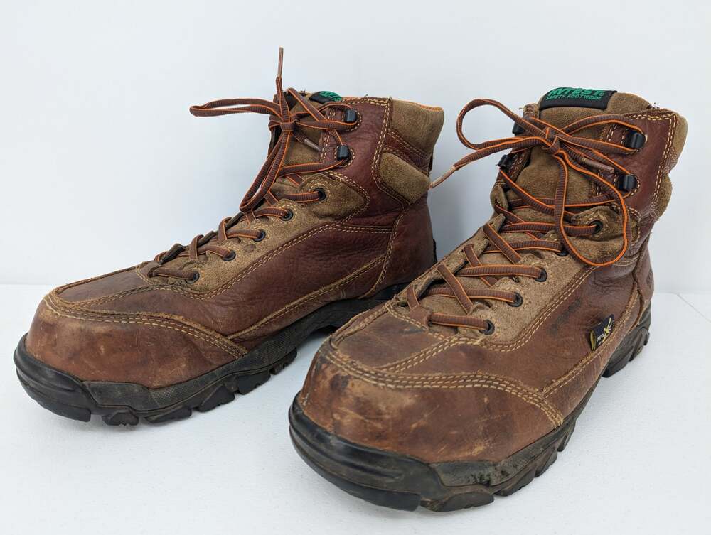Hytest K12251 Mens Size 13 Brown Leather Waterproof Safety Toe Work Boots
